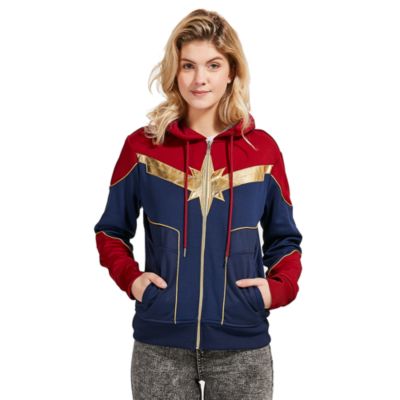 Sudadera con capucha disfraz para adultos Capitana Marvel, Disney Store -  shopDisney España