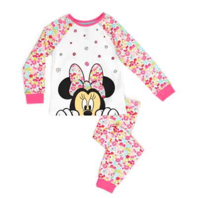 Disney Store - Minnie Maus - Pyjama mit Blumen f&uuml;r Kinder