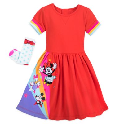 Disney Store Ensemble robe et chaussettes Minnie et ses amis pour enfants