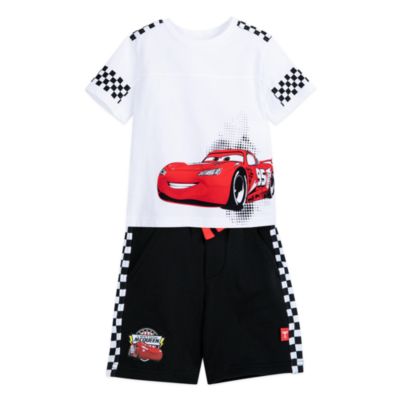 Disney Store Ensemble t-shirt et short Flash Mcqueen pour enfants
