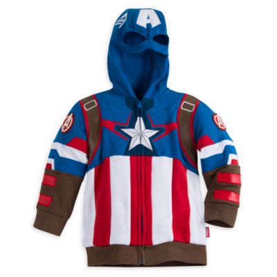 Sudadera con capucha disfraz infantil Capitán América, Disney Store -  shopDisney España