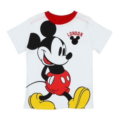 Disney Store - Micky Maus - Wei&szlig;es London T-Shirt f&uuml;r Kinder