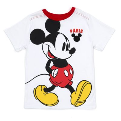 Disney Store - Micky Maus - Wei&szlig;es Paris T-Shirt f&uuml;r Kinder