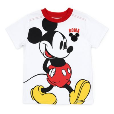Disney Store - Micky Maus - Wei&szlig;es Roma T-Shirt f&uuml;r Kinder