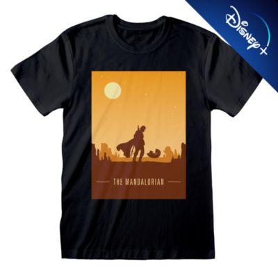 The Mandalorian Retro Poster T Shirt For Adults Star Wars Shopdisney Uk