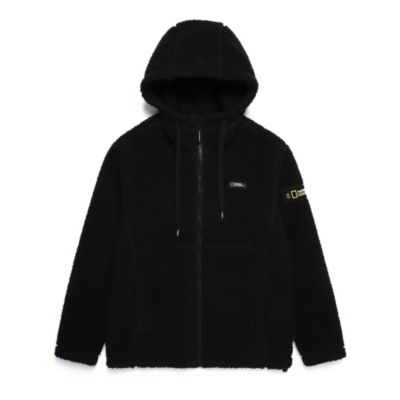 Disney Store Polaire National Geographic &agrave; capuche noire pour adultes