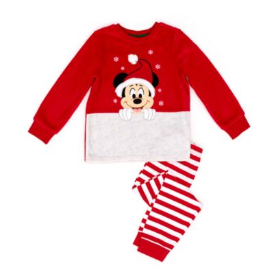 Disney Store Pyjama molletonn&eacute; Mickey pour enfants, Holiday Cheer