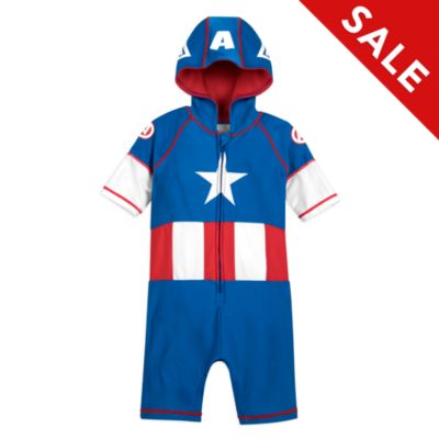 Disney Store Captain America Rash Guard For Kids