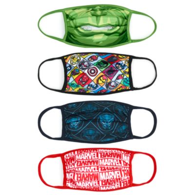 Disney Store Masques en tissu Marvel, lot de 4