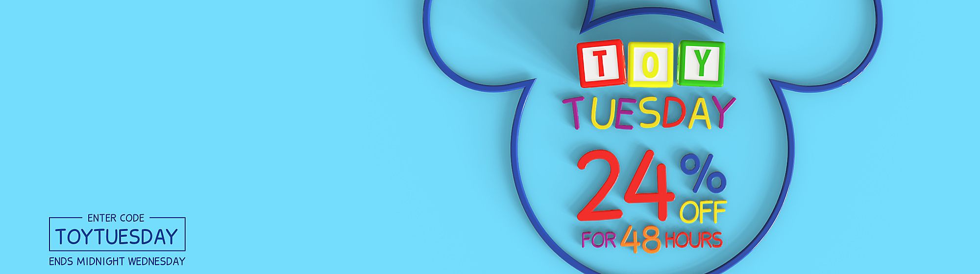 24% Off Selected Toys, Costumes & Stationery CODE: TOYTUESDAY
Mickey icon indicates items on offer
Ends 04/11/2020 at 11:59pm | Online Only | T&Cs apply 