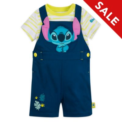 Disney Store - Stitch - Set aus Latzhose und Body f&uuml;r Babys