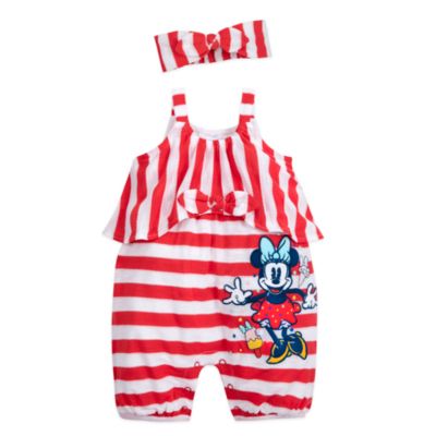 Disney Store Ensemble barboteuse et bandeau Minnie pour b&eacute;b&eacute;
