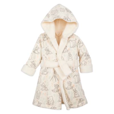 fluffy baby dressing gown