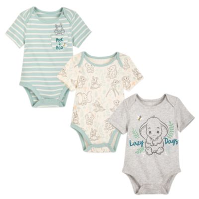 Disney Store Lot de 3 bodys Dumbo, Bambi et Simba pour b&eacute;b&eacute;