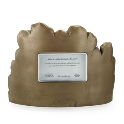 Diorama edizione limitata peltro Luke contro Rancor, Star Wars: Il Ritorno dello Jedi, Royal Selangor