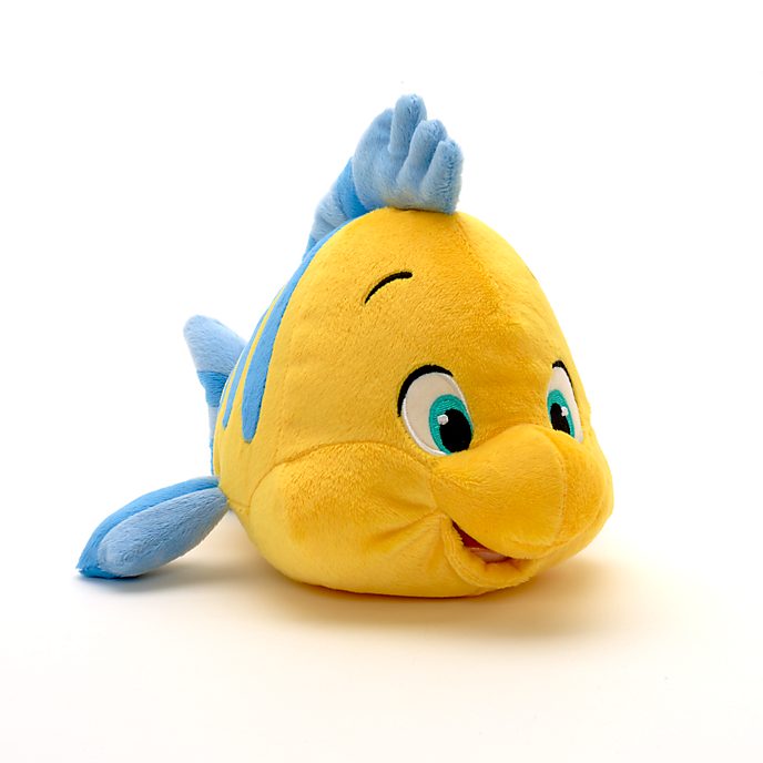 The Disney Store And Parks Mini Bean Bag Plush Flounder Little Mermaid Fish 7"