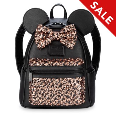 loungefly minnie mouse belle of the ball sequin mini backpack