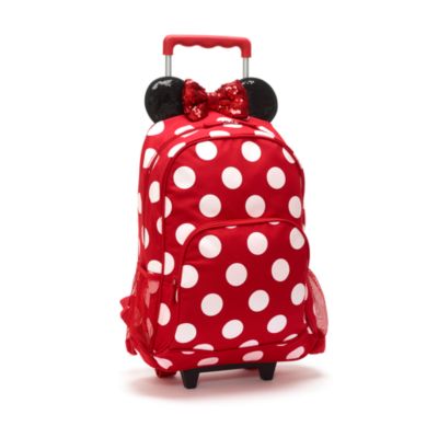 disney store minnie mouse rolling luggage