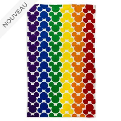 Disney Store Serviette de plage g&eacute;ante Mickey, Rainbow Disney