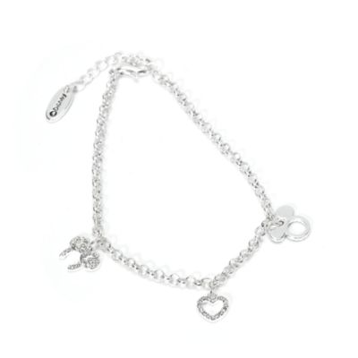 Disney Store - Micky und Minnie - Versilberter Bettelarmband