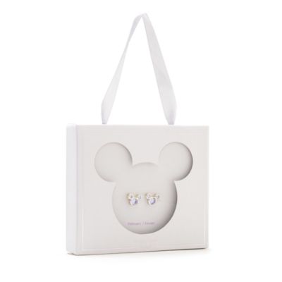Disney Store - Micky Maus - Geburtsstein-Ohrstecker, Februar