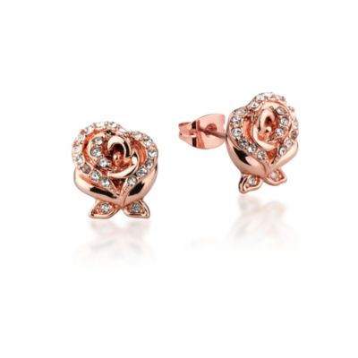 Couture Kingdom Boucles d'oreilles plaqu&eacute; or rose La Belle et la B&ecirc;te