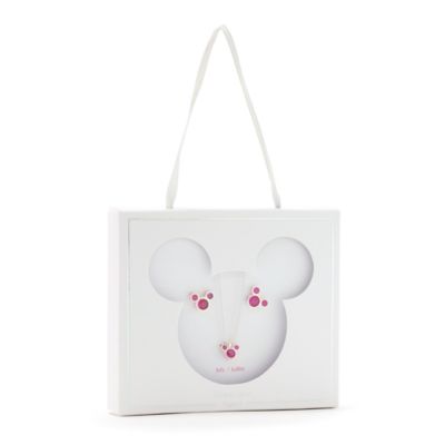 Disney Store Parure collier et clous d'oreilles Mickey, pierre porte-bonheur Juillet