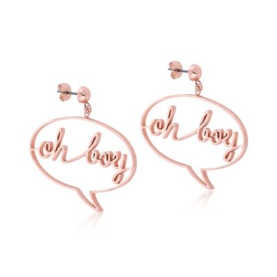 Orecchini a goccia placcati oro rosa Topolino, Couture Kingdom