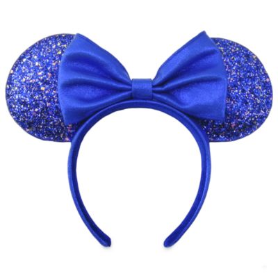 Walt Disney World Minnie Mouse Wishes Blue Ears Headband For Adults