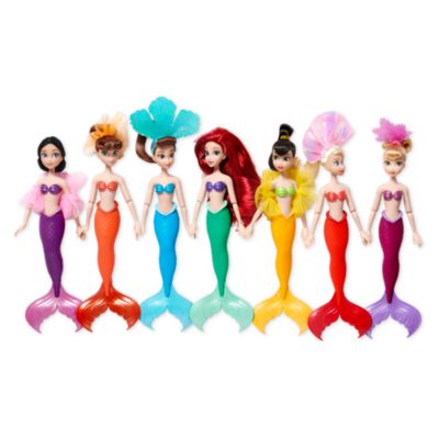 Disney Store Ariel and Sisters Dolls 
