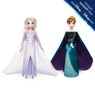 Disney Store Poupees Reine Anna Et Elsa La Reine Des Neiges La Reine Des Neiges 2 Shopdisney France