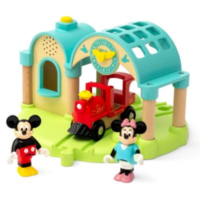 mickey and minnie train set