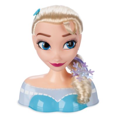 elsa hair styling head