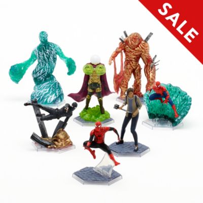 Disney Store Spider Man Far From Home Deluxe Figurine Playset