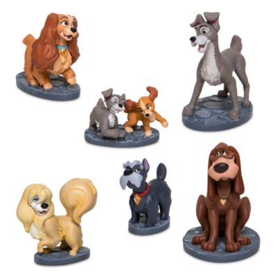 Disney Store Coffret de figurines La Belle et le Clochard