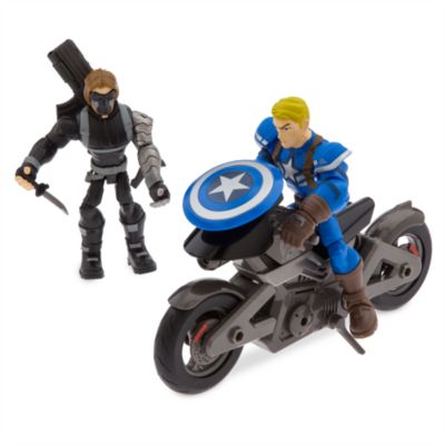 Set da gioco motocicletta Capitan America Marvel Toybox Disney Store