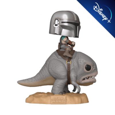 Funko - The Mandalorian auf Blurrg - Deluxe Pop! Vinylfigur