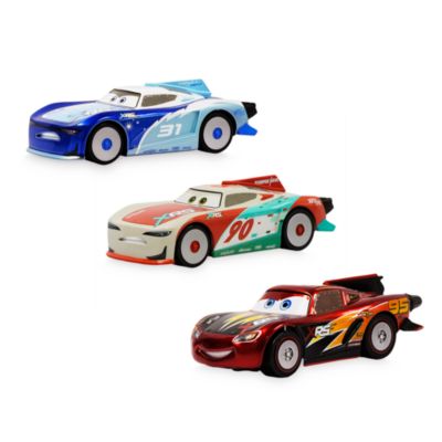 Disney Store Pack de voitures miniatures Flash McQueen, Terry Kargas et Paul Conrev