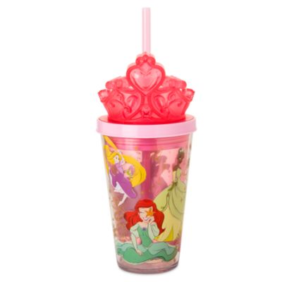 Disney Store Gobelet lumineux avec paille Princesses Disney