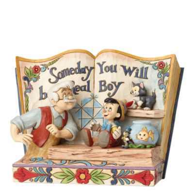 Enesco - Disney Traditions Dekorationsst&uuml;ck - Pinocchio - M&auml;rchenbuch