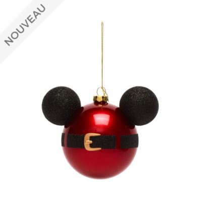Disney Store D&eacute;coration T&ecirc;te de Mickey P&egrave;re No&euml;l &agrave; suspendre