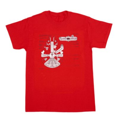 red millennium falcon shirt