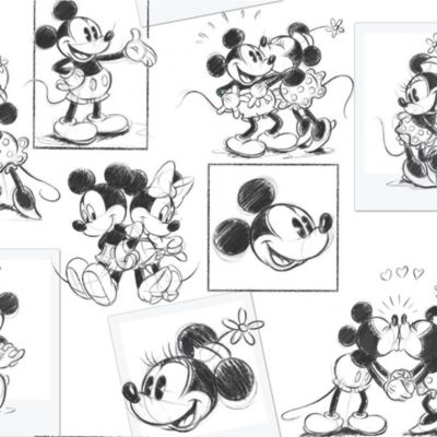 Graham Brown Micky Und Minnie Maus Tapete Shopdisney Deutschland