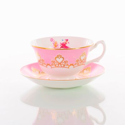 English Ladies Co. - Dornr&ouml;schen - Teetasse und Untertasse aus Porzellan